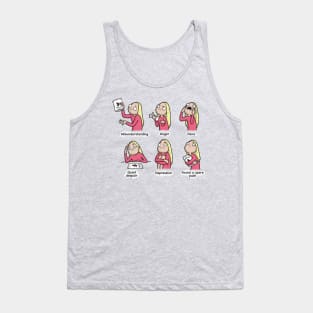 6 stages Coffee Tank Top